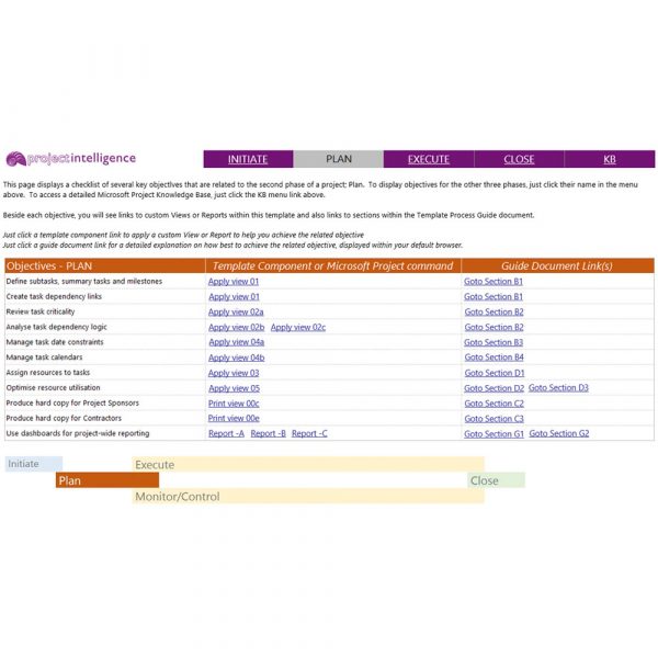 Project Intelligence Reporting Template